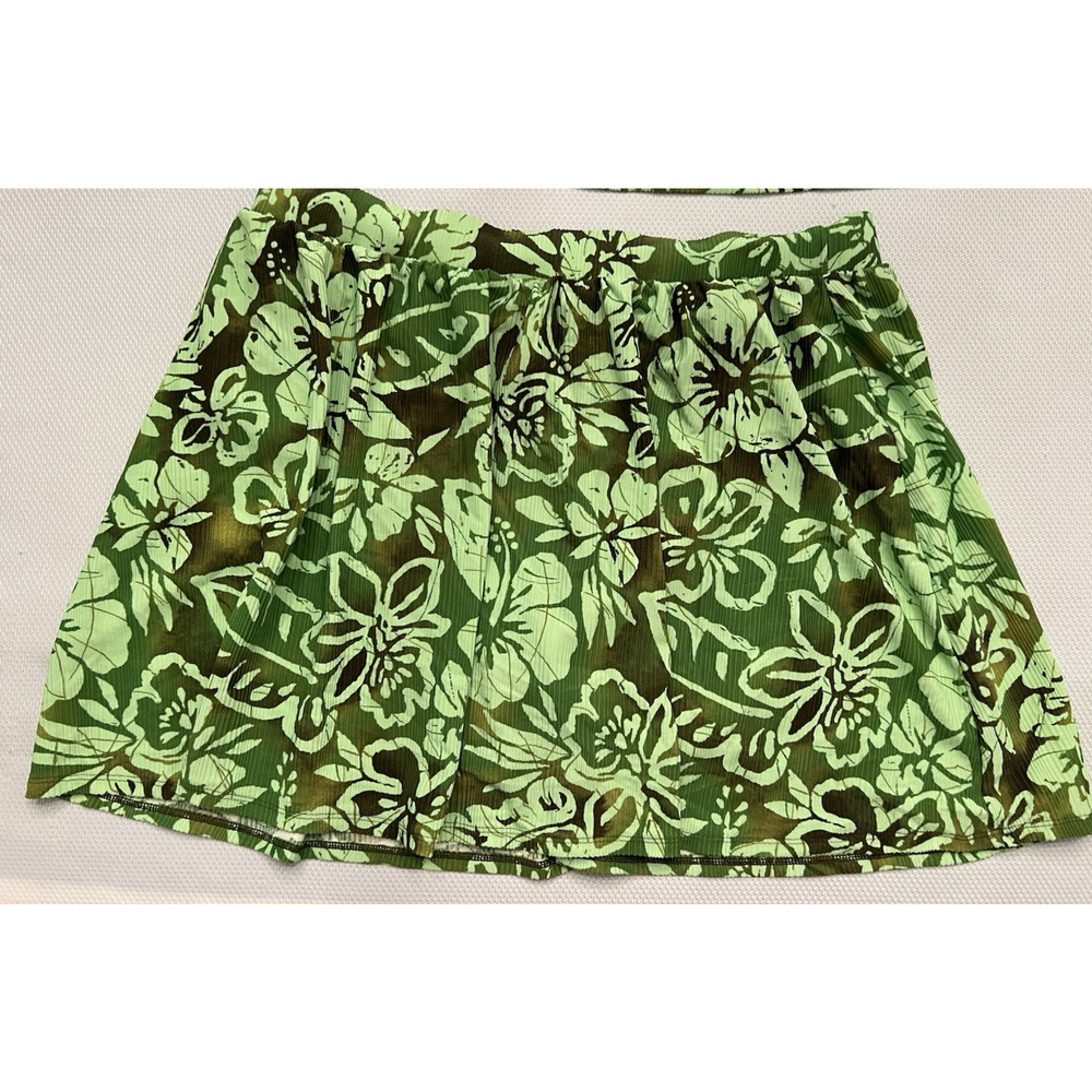 CATALINA Women’s Size 22W Black & Green 2 Piece Tankini Swimsuit Vacation Summer - Picture 2 of 14
